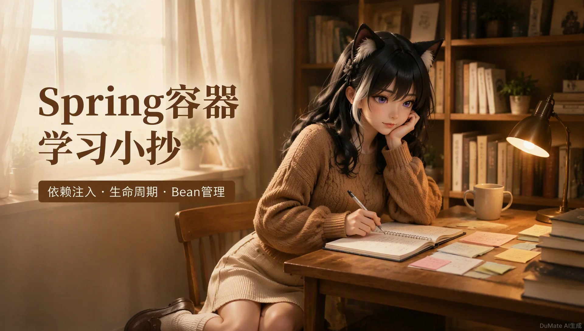 Spring容器学习小抄 - 封面图
