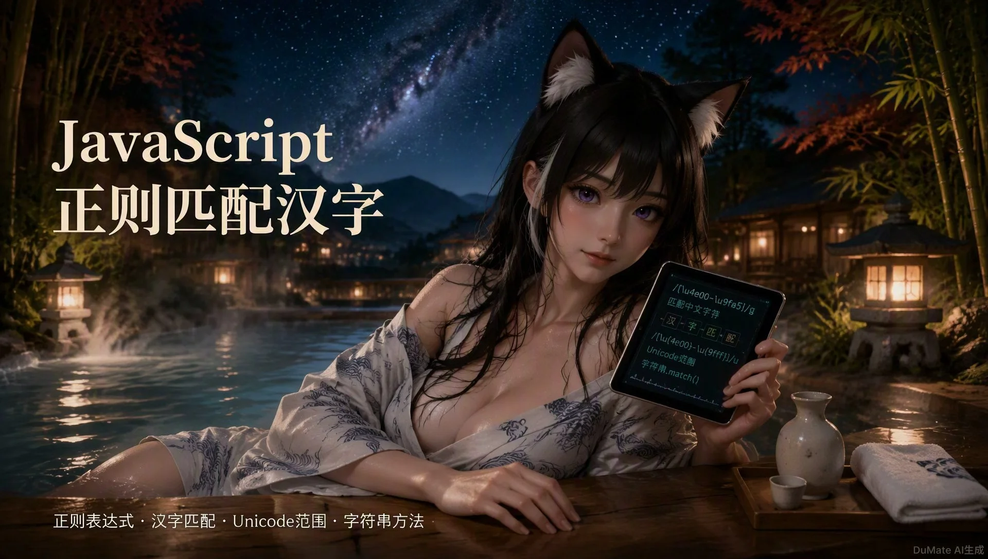 JavaScript正则匹配汉字封面图