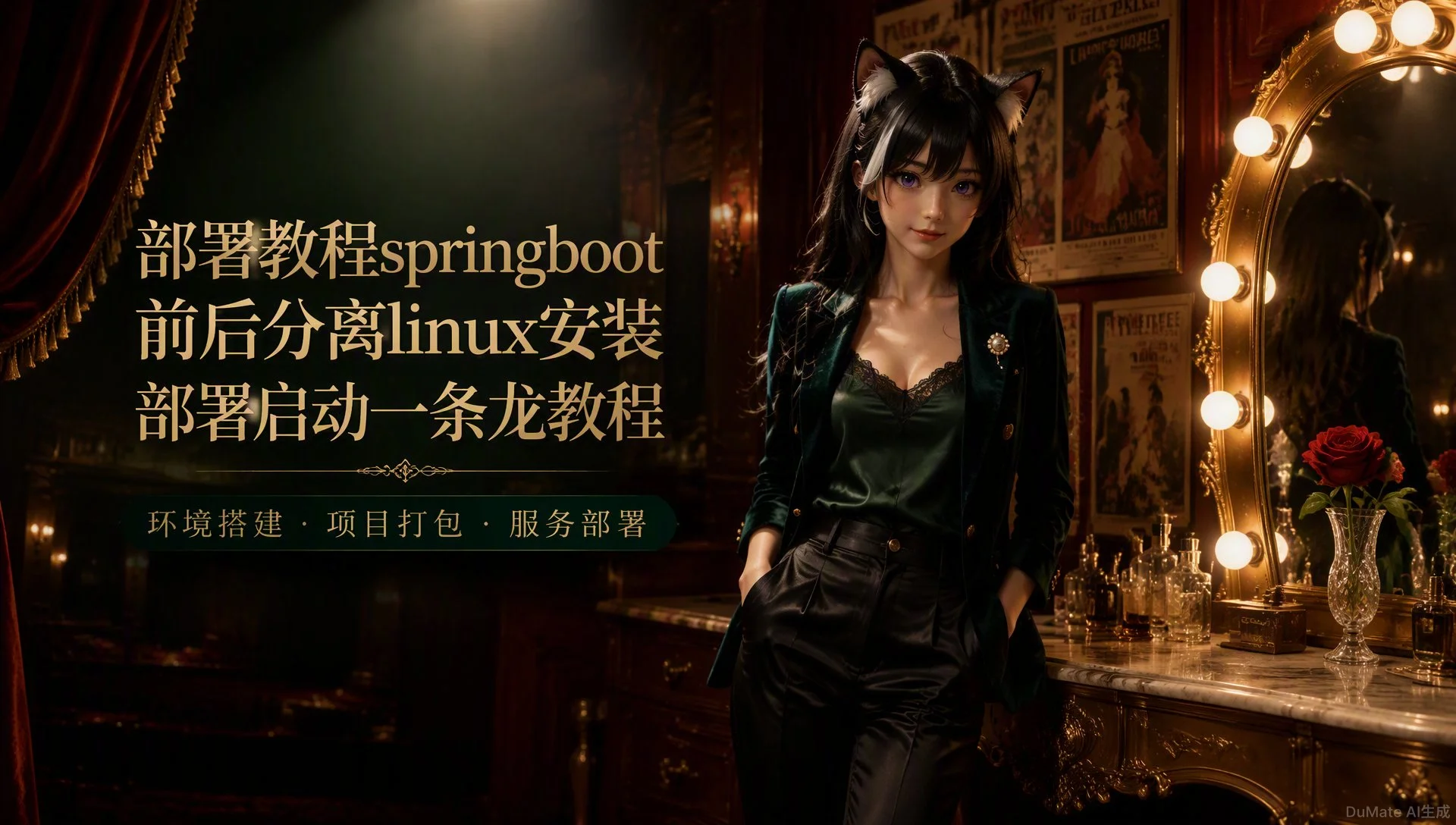 部署教程springboot前后分离linux安装部署启动一条龙教程 - 封面图